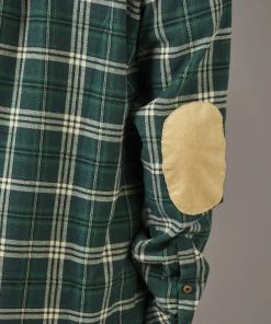 Just Another Fisherman FLANAGAN FLANNEL SHIRT - GREEN/NATURAL