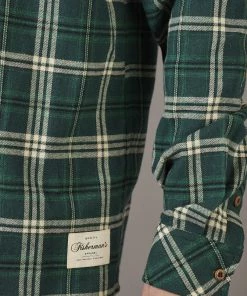 Just Another Fisherman FLANAGAN FLANNEL SHIRT - GREEN/NATURAL