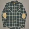Just Another Fisherman FLANAGAN FLANNEL SHIRT - GREEN/NATURAL