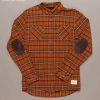Just Another Fisherman FLANAGAN FLANNEL SHIRT - RUST/BROWN CHECK