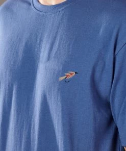 Just Another Fisherman Apparel FLY TEE - DEEP BLUE
