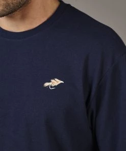Just Another Fisherman Apparel FLY CHEST TEE - NAVY