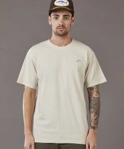 Just Another Fisherman FLY CHEST TEE - STONE Apparel