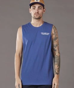 Just Another Fisherman Apparel GLOBAL ANGLER TANK - DEEP BLUE