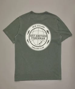 Just Another Fisherman Apparel GLOBAL ANGLER TEE - FOREST GREEN
