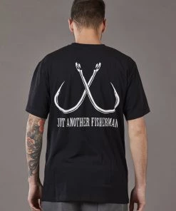 Just Another Fisherman HOOK TEE - BLACK Apparel