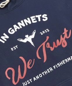 Just Another Fisherman IN GANNETS WE TRUST HOOD - NAVY