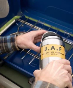 Just Another Fisherman J.A.F STICKER - ORANGE Apparel