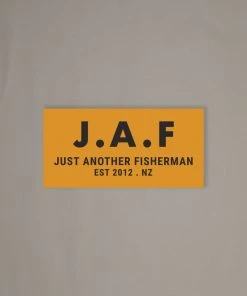 Just Another Fisherman J.A.F STICKER - ORANGE Apparel