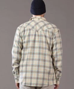 Just Another Fisherman JACK MAC SHIRT - SAND/BLUE/BROWN CHECK Apparel