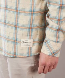 Just Another Fisherman JACK MAC SHIRT - SAND/BLUE/BROWN CHECK Apparel
