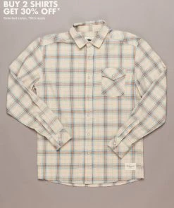Just Another Fisherman JACK MAC SHIRT - SAND/BLUE/BROWN CHECK Apparel