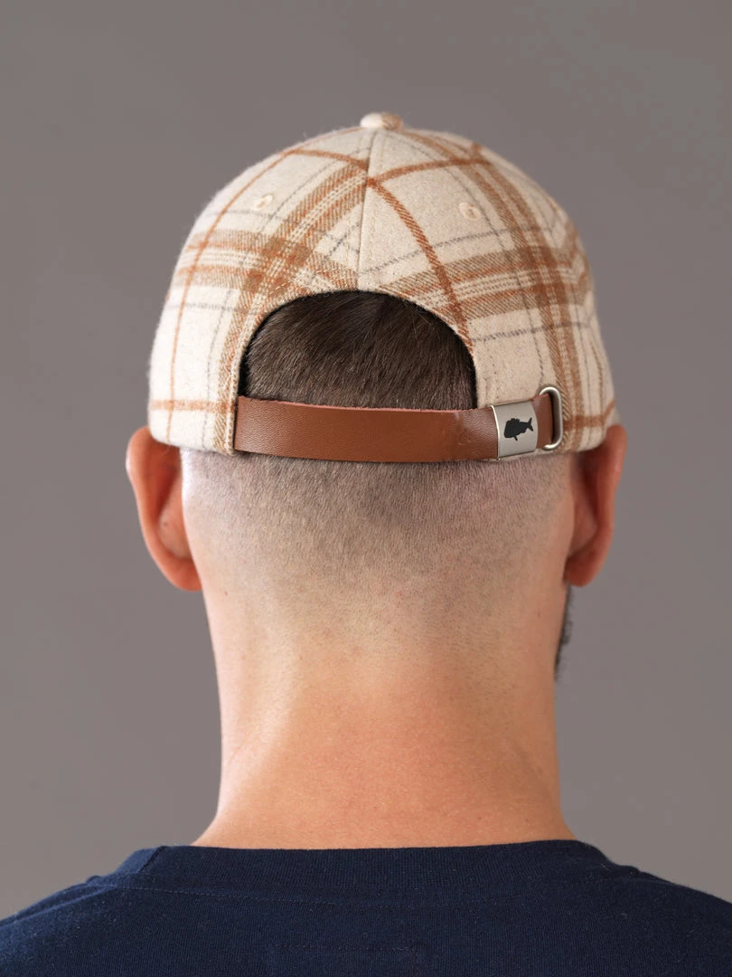 Just Another Fisherman LANDING CHECK CAP - LIGHT/DARK BROWN CHECK