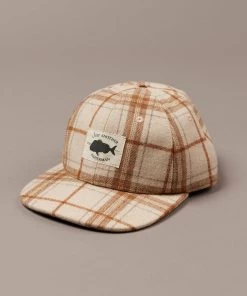 Just Another Fisherman LANDING CHECK CAP - LIGHT/DARK BROWN CHECK