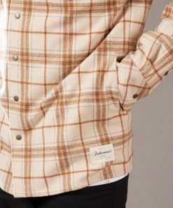Just Another Fisherman LANDING CHECK JACKET - SAND/RUST