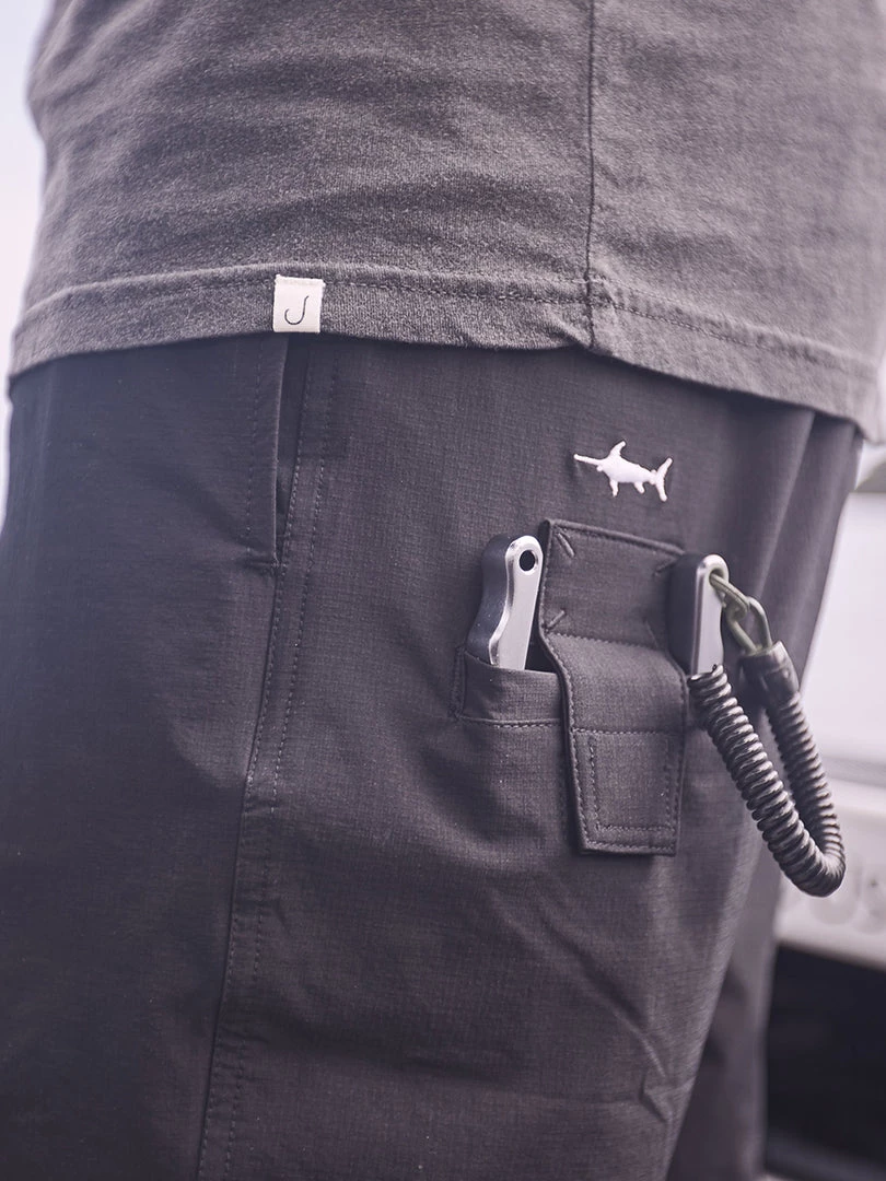 Just Another Fisherman Apparel CREWMAN SHORTS - BLACK