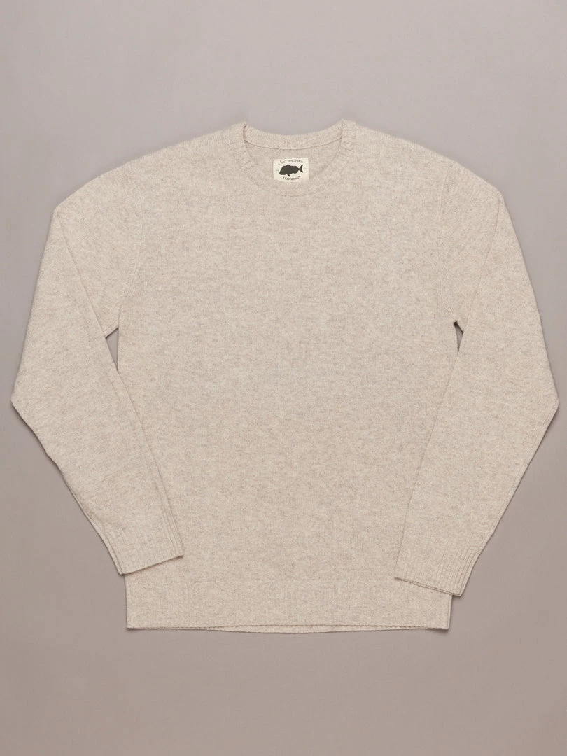 Just Another Fisherman MERINO SEA CREW - GREY FEATHER