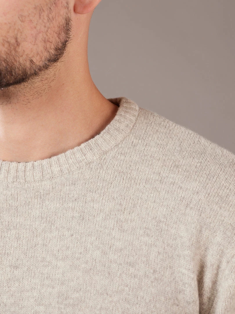 Just Another Fisherman MERINO SEA CREW - GREY FEATHER