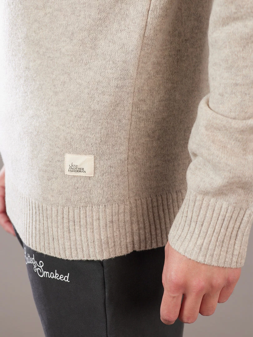 Just Another Fisherman MERINO SEA CREW - GREY FEATHER