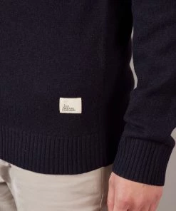 Just Another Fisherman MERINO SEA CREW - NAUTICAL BLACK