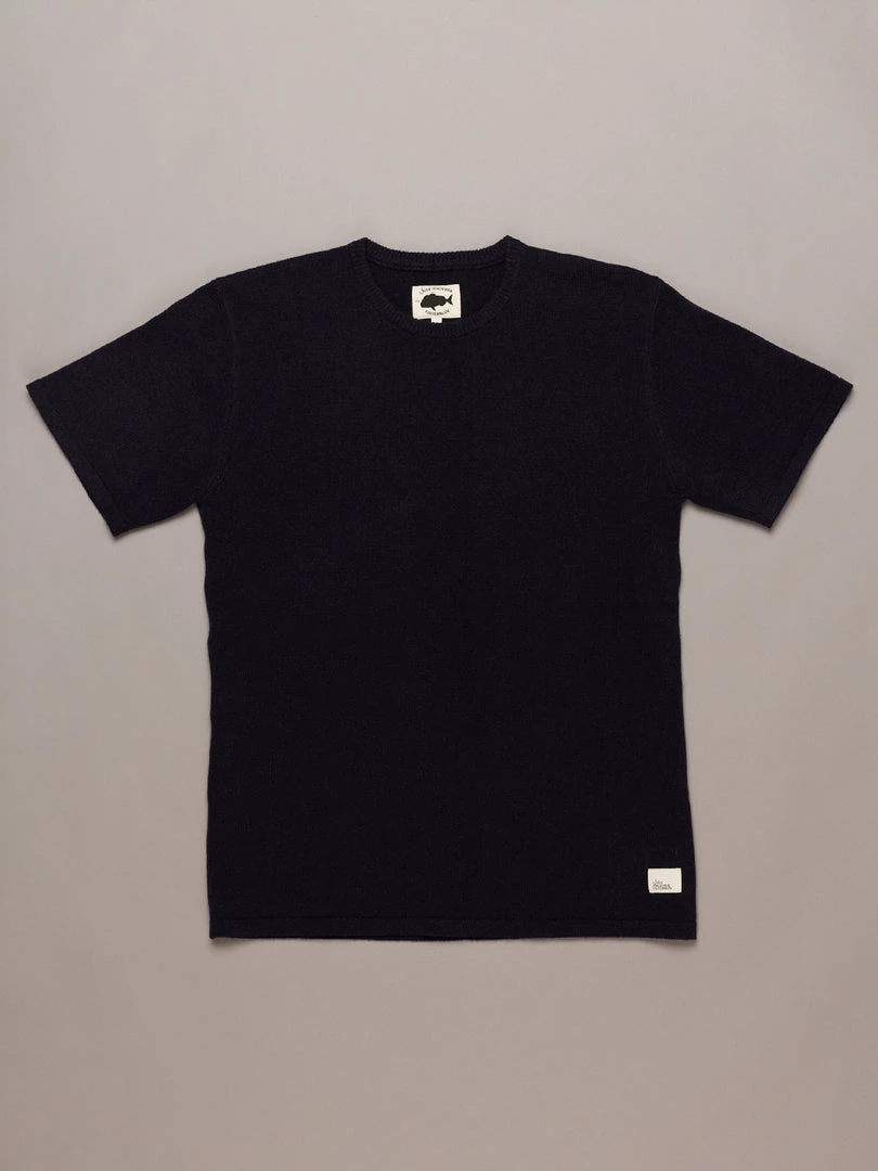 Just Another Fisherman MERINO SEA TEE - NAUTICAL BLACK