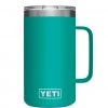 Drinkware & Coffee YETI RAMBLER 24 OZ MUG - AQUIFER BLUE