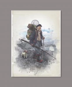 Just Another Fisherman OLD SEA DOG PRINT