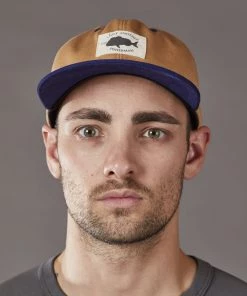 Just Another Fisherman OLD SEA DOG CAP - TAN/NAVY