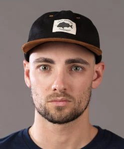 Just Another Fisherman OLD SEA DOG CAP - BLACK/BROWN