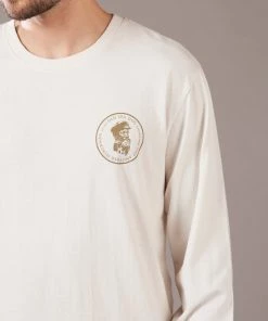 Just Another Fisherman OLD SEA DOG LS TEE - ANTIQUE WHITE