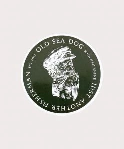 Just Another Fisherman OLD SEA DOG STICKER - KHAKI/WHITE Apparel