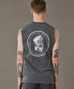 Just Another Fisherman OLD SEA DOG TANK - AGED BLACK Apparel