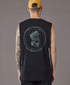 Just Another Fisherman OLD SEA DOG TANK - BLACK Apparel