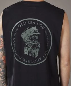 Just Another Fisherman OLD SEA DOG TANK - BLACK Apparel