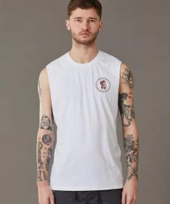 Just Another Fisherman OLD SEA DOG TANK - WHITE