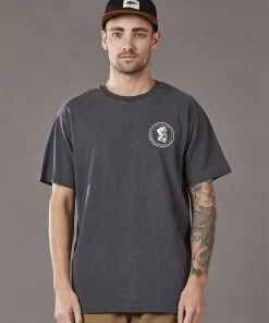 Just Another Fisherman Apparel OLD SEA DOG TEE - AGED BLACK/WHITE