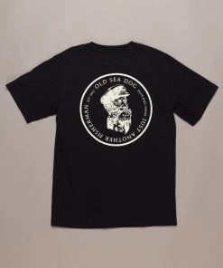 Just Another Fisherman Apparel OLD SEA DOG TEE - BLACK/VANILLA