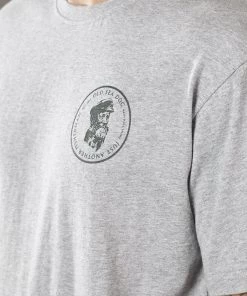 Just Another Fisherman OLD SEA DOG TEE - GREY MARLE/GREEN