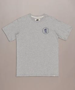 Just Another Fisherman OLD SEA DOG TEE - GREY MARLE/NAVY