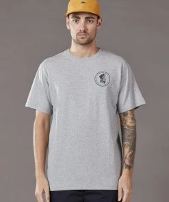 Just Another Fisherman OLD SEA DOG TEE - GREY MARLE/GREEN