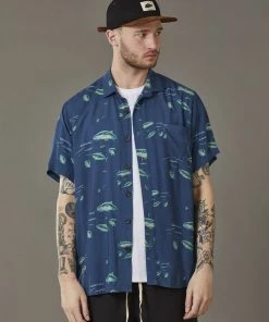 Just Another Fisherman Apparel PACK ATTACK SS SHIRT - NAVY