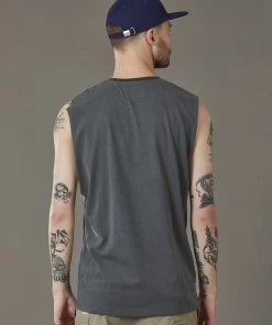 Just Another Fisherman Apparel RIP LOGO TANK - AGED BLACK