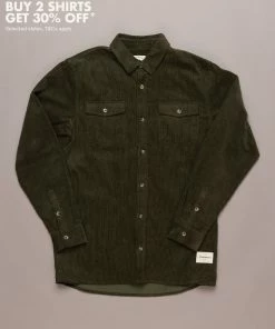 Just Another Fisherman RIPPLE SHIRT - OLIVE
