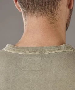 Just Another Fisherman Apparel ROUGH SEA HENLEY - MILITARY GREEN