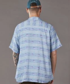 Just Another Fisherman RUSTIC SWORD SS SHIRT - BLUE Apparel