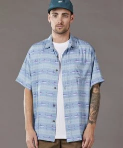 Just Another Fisherman RUSTIC SWORD SS SHIRT - BLUE Apparel