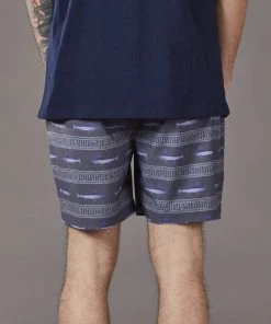 Just Another Fisherman RUSTIC SWORD SHORTS - BLACK Apparel