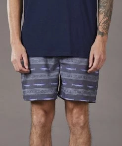 Just Another Fisherman RUSTIC SWORD SHORTS - BLACK Apparel