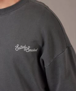 Just Another Fisherman Apparel SALTED CREW - AGED BLACK