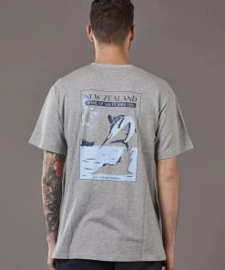 Just Another Fisherman Apparel SALTY ANGLER TEE - GREY MARLE
